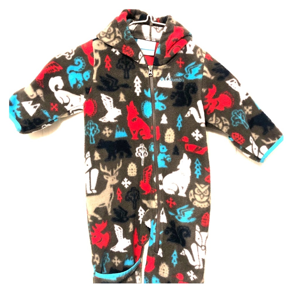 Columbia 3-6 month fleece suit
